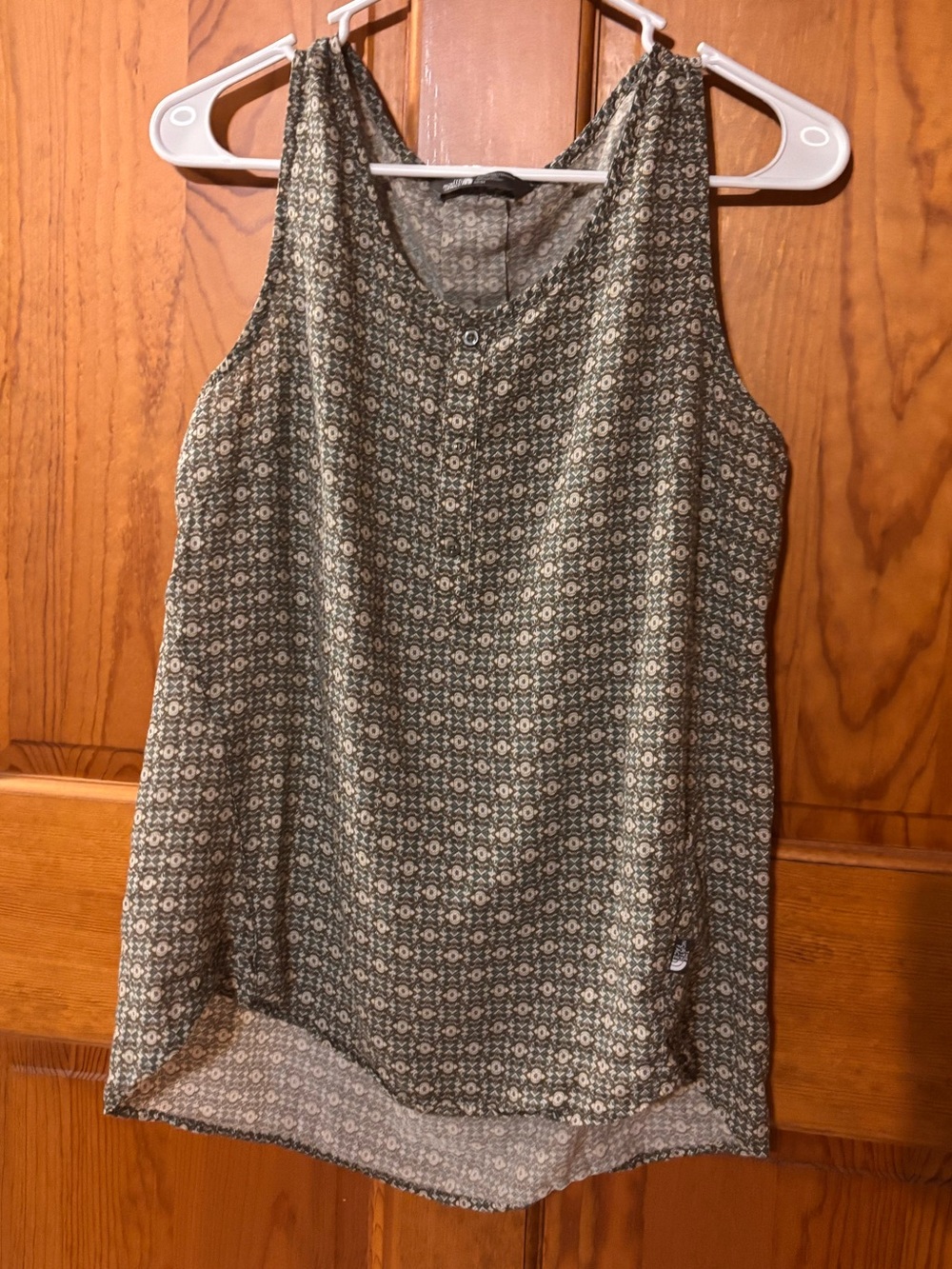 North Face Sleeveless Printed Women's Tank Top - Green